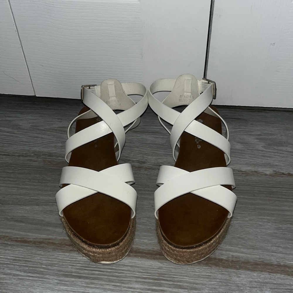 platform sandals wrap around ankle